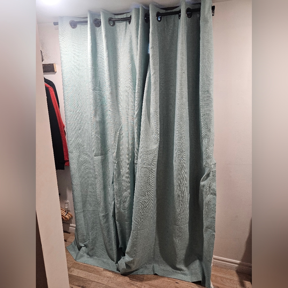 Teal Curtains